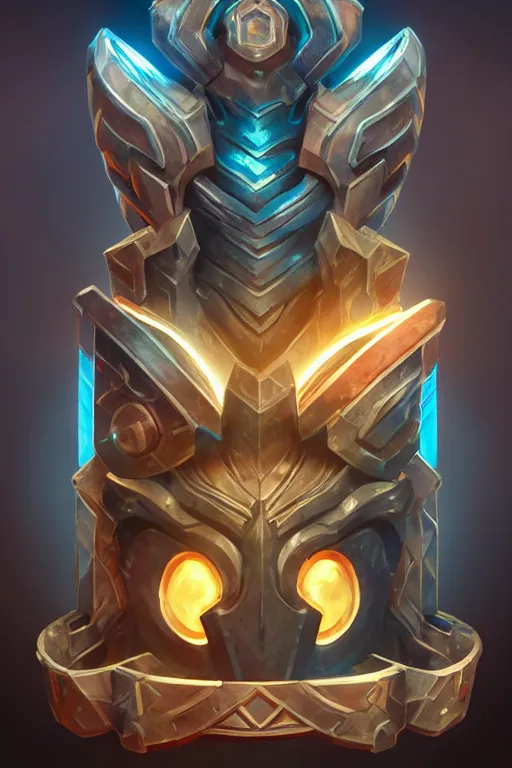 Image similar to shield fantasy epic legends game icon stylized digital illustration radiating a glowing aura global illumination ray tracing hdr fanart arstation by ian pesty and katarzyna da „ bek - chmiel