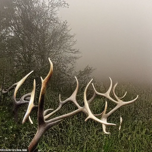 Image similar to the hidden forces can't help but hint that aberrant patterning, unfurling wickedly in the mist, gives us a fledgling hope of downy feathers, antlered feathers, and the nearest exit may be behind you. a gardenly flight to the stars in BROAD DAYLIGHT