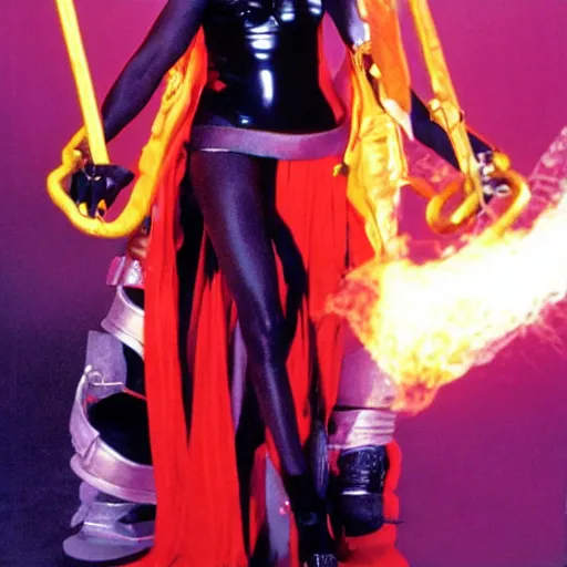 Image similar to grace jones as a space pirate