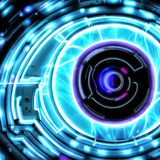 Prompt: cybernetic android eye, 8k resolution digital painting cinematic lighting by Jason Felix Steve Argyle Tyler Jacobson neon glow backdrop soft bokeh