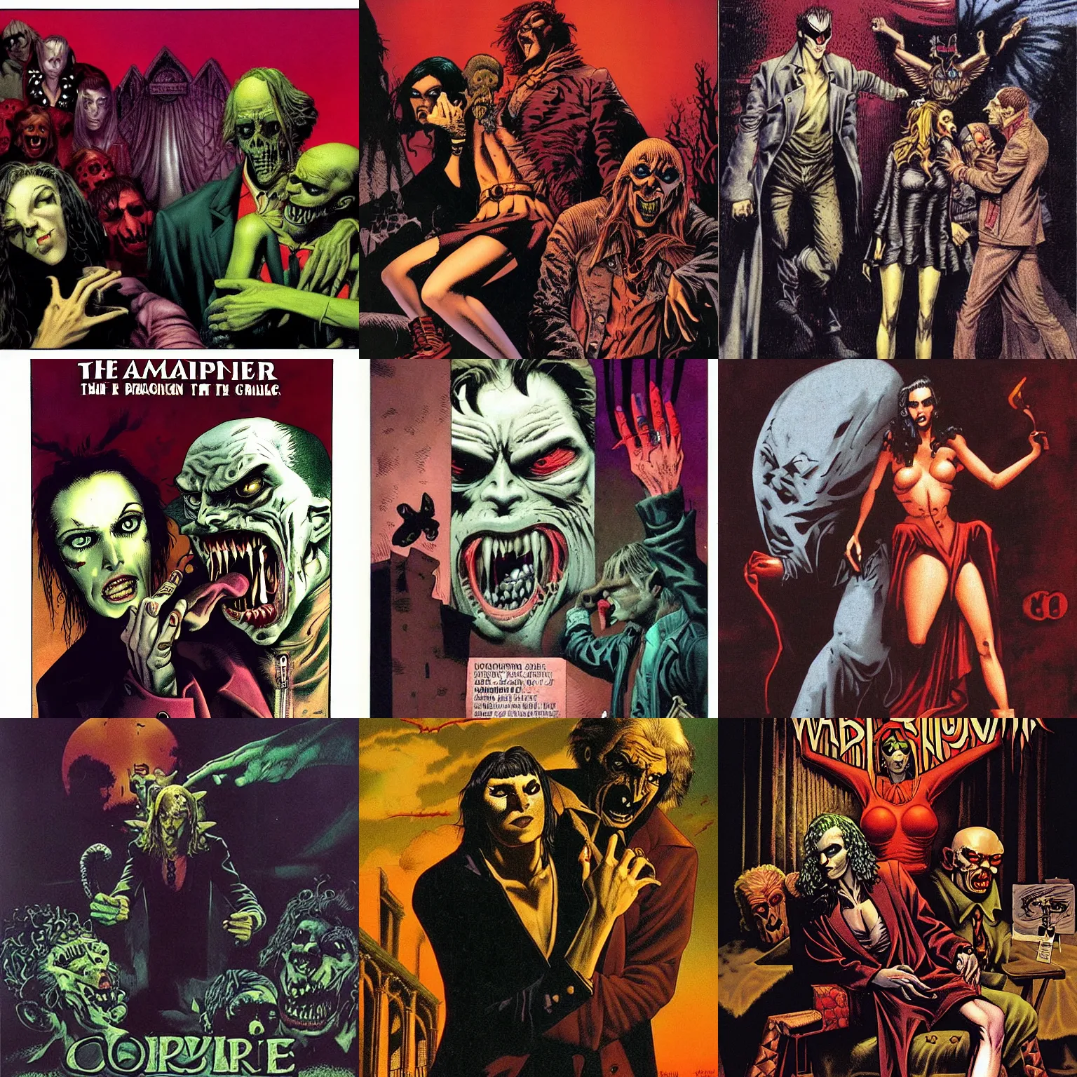 Prompt: vampire the masquerade by richard corben