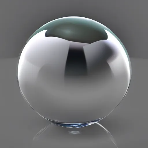 Prompt: ultra realistic image of glass ball, keyshot 9, blender