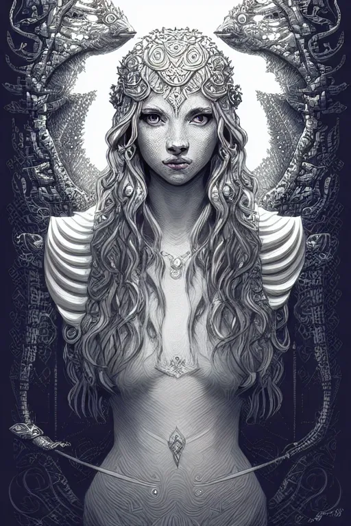 Image similar to freya in silver and white, beautiful detailed pixelart by albertov, intricate details, beautiful, dithered gradients, volumetric lighting, cgsociety, artstation, smooth, sharp focus, 2 d illustration, amazing art by dan mumford