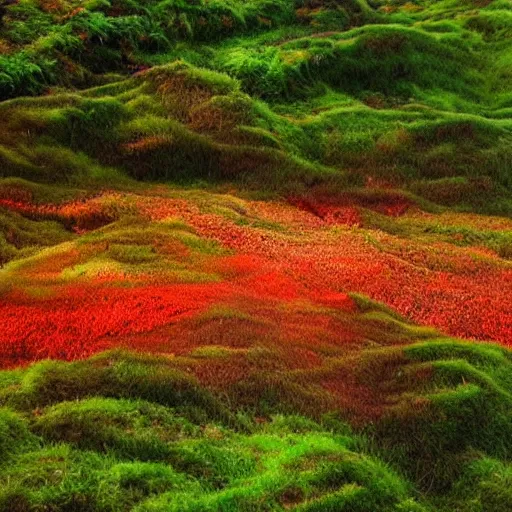 Image similar to beautiful fungal landscape