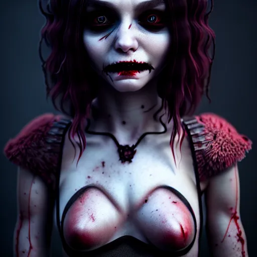 Image similar to cute vampire, ultra realistic, concept art, intricate details, dark vibe, highly detailed, photorealistic, octane render, 8 k, unreal engine,