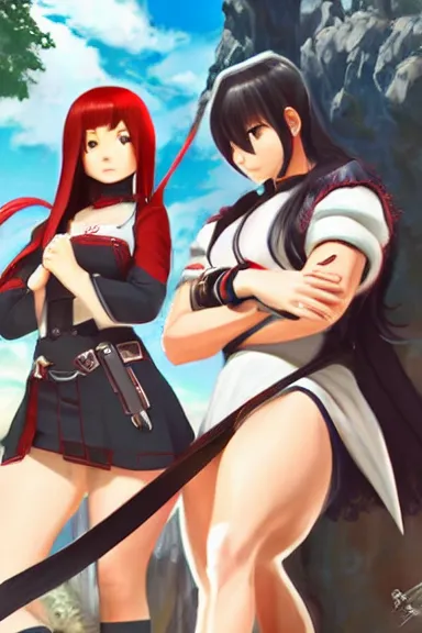 Image similar to isekai masterpiece by blade lovewn, hongbsws, mandy jurgens, irina french, rachel walpole, ross tran, illya kuvshinov, waterhouse, and alyn spiller of tifa l