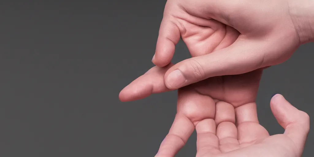 Image similar to a human hand, volumetric lighting, award - winning, perfection, ambitious, ambient occlusion, hyper - realism, 4 k hd, 8 5 mm, bokeh, close - up, grainy