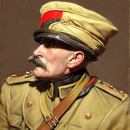 Image similar to old snake with big mustache dressed as a antropormophhic snake veteran colonel of the first world war german army, a snake as a human, highly detailed painting by gaston bussiere, craig mullins, j. c. leyendecker