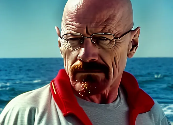 Image similar to film still of walter white as mitch buchannon baywatch movie 2 0 1 7, 8 k