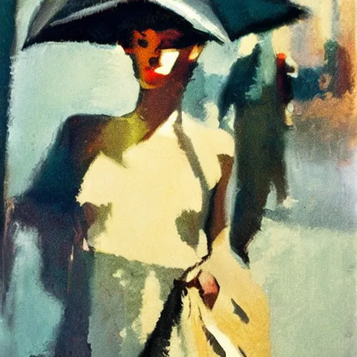 Prompt: an example of saul leiter's work