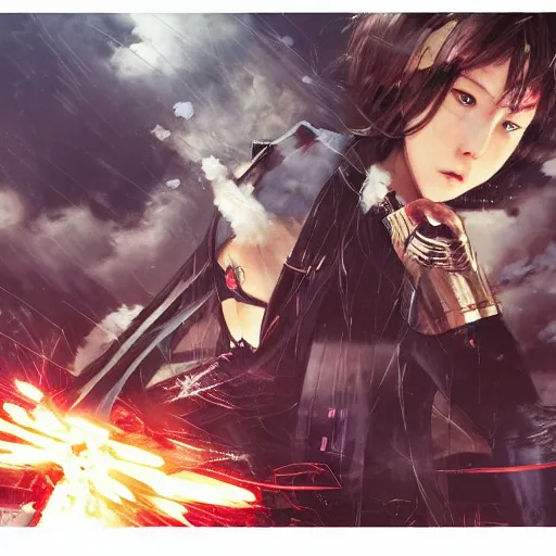 Image similar to Young Nakamura Aya as a superhero, dramatic scene, manga panel, 8k, art by Akihiko Yoshida and Greg Rutkowski