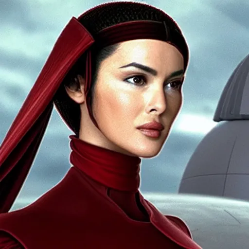 Image similar to monica bellucci playing padme amidala in star wars