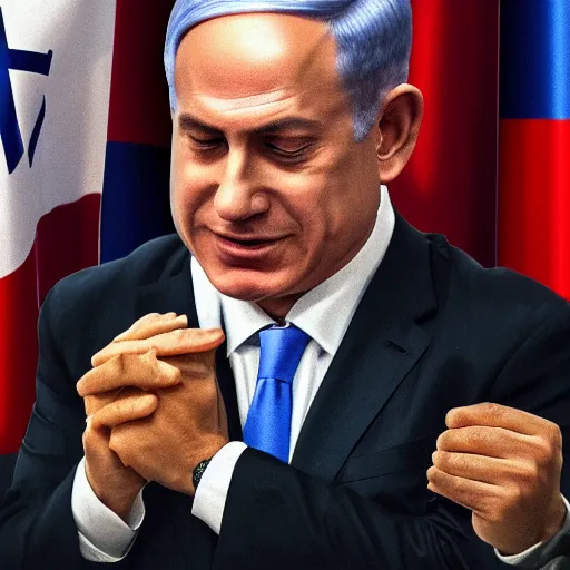 Prompt: benjamin netanyahu losing the elections, crying. digital painting, high detail, 8 k