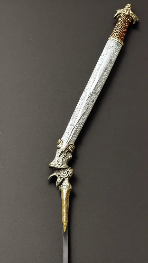 Prompt: Detailed Fantasy Dagger