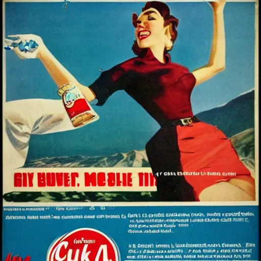 Image similar to Advert for Nuka Cola