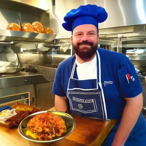 Image similar to blue rat with chef's hat