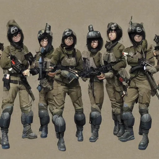 Prompt: female south korean counterterrorist unit 7 0 7 th special mission group, tactical training, by maciej kuciara c 1 0. 0