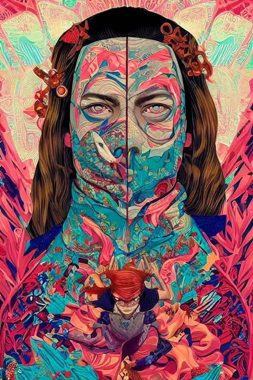 Image similar to Tristan Eaton, victo ngai, artgerm, evil ginger portrait