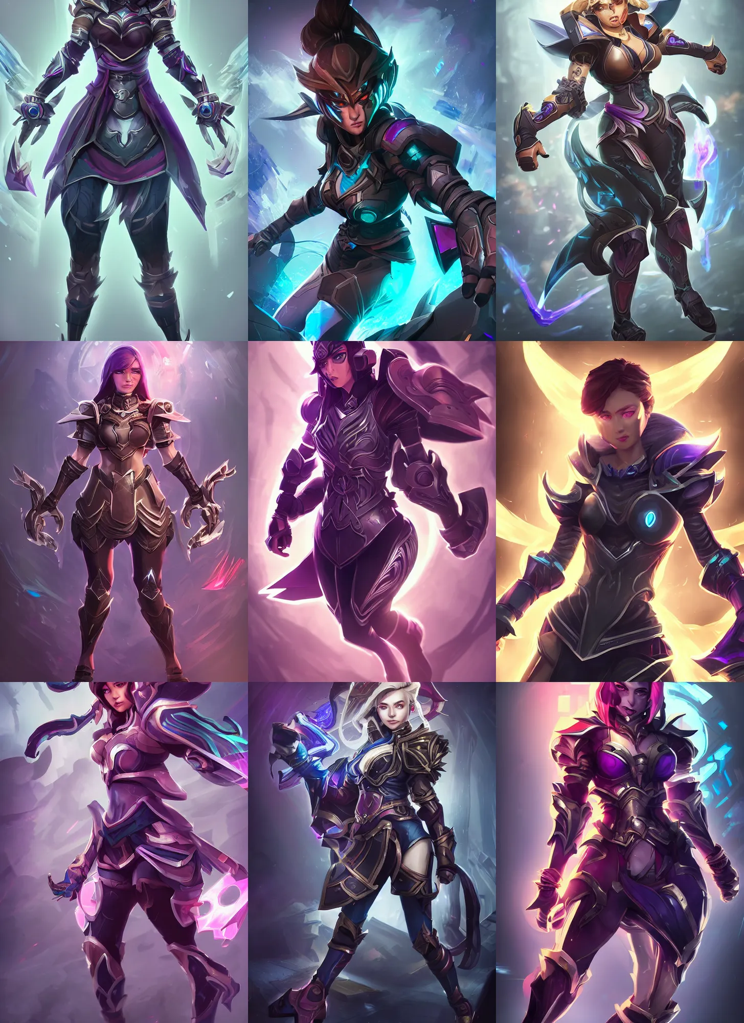 Prompt: hyper detailed ultra sharp full body character portrait of a woman wearing hextech armor, in the style of arcane tv show, muted colors, action pose, cinematic lighting, good value control, symmetrical face details, realistically rendered eyes, photorealistic eyes, arcane, league of legends