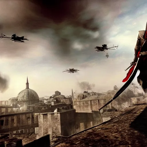 Assassin's creed 2 city white background