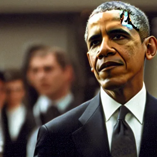 Image similar to Barrack Obama in American Psycho (1999)