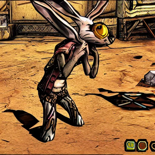 Image similar to a rabbit in the game borderlands