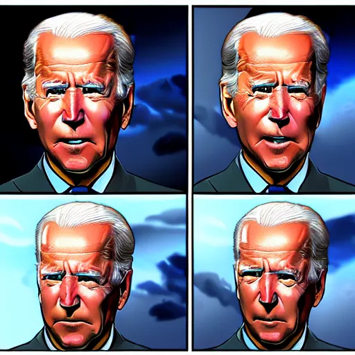 Image similar to joe biden doing funny facial expressions, dramatic lighting, cinematic, establishing shot, extremly high detail, photorealistic, cinematic lighting, artstation, style by James Gurney