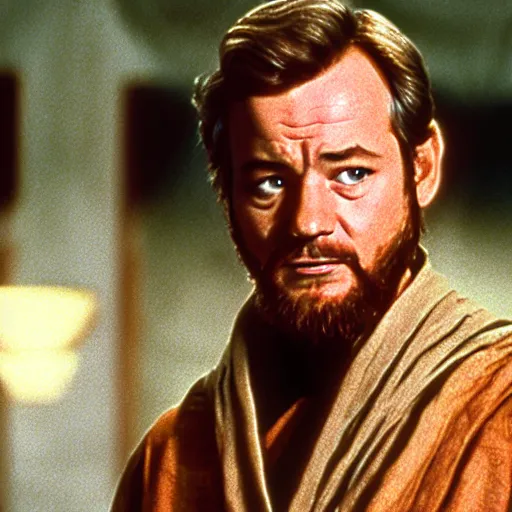 Image similar to bill murray as obi wan kenobi in starwars ( 1 9 7 7 )