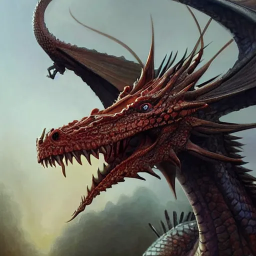 Image similar to Realistic Lifelike Dragon, super highly detailed, professional digital painting, artstation, concept art, smooth, sharp focus, no blur, no dof, extreme illustration, Unreal Engine 5, Photorealism, HD quality, 8k resolution, cinema 4d, 3D, beautiful, cinematic, art by artgerm and greg rutkowski and alphonse mucha and loish and WLOP