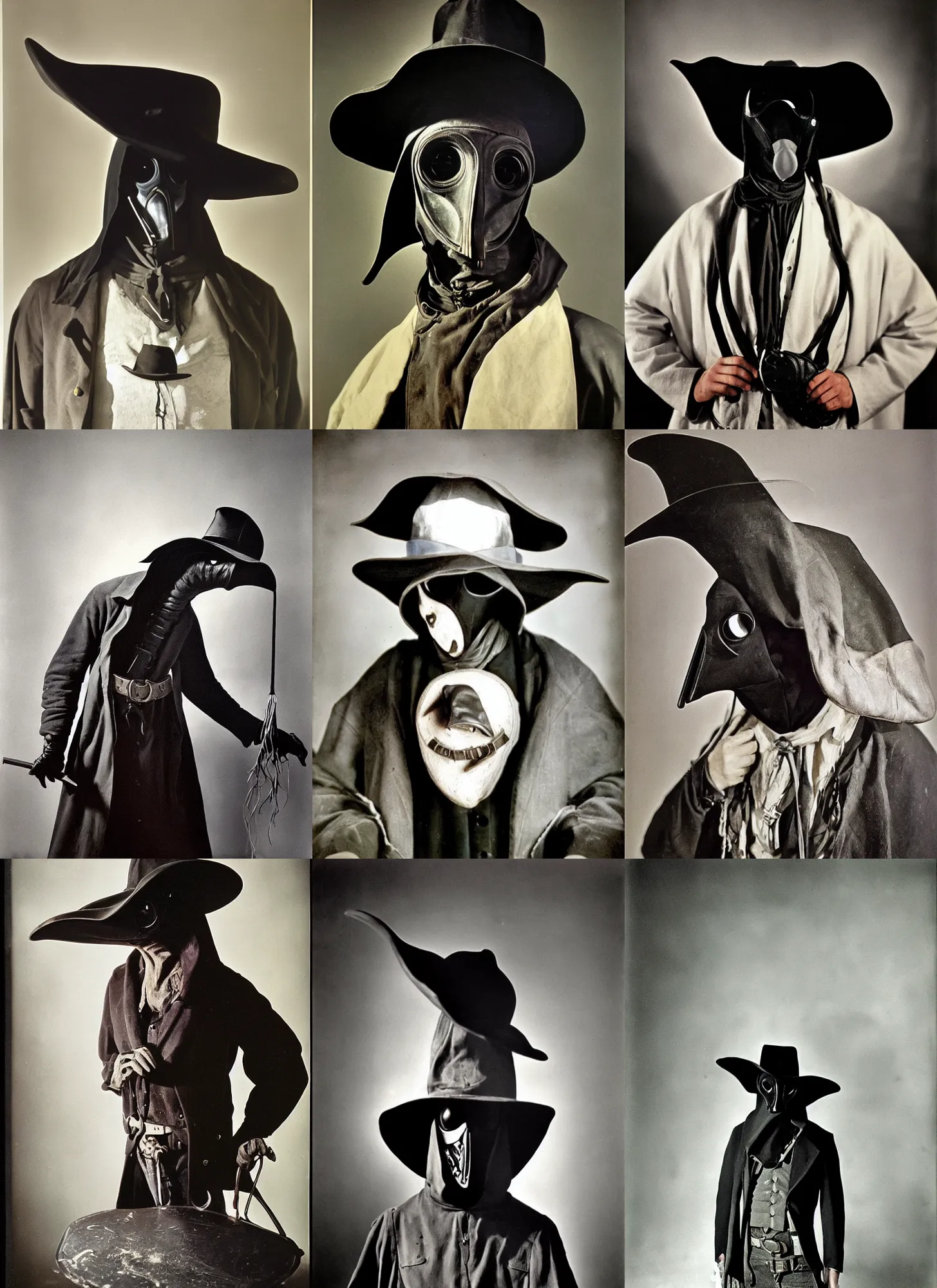 a portrait of a cowboy plague doctor by philippe | Stable Diffusion 