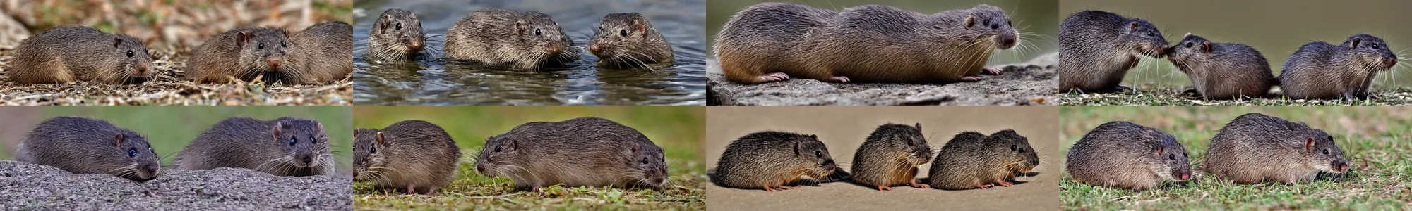 Prompt: “ one muskrat ”