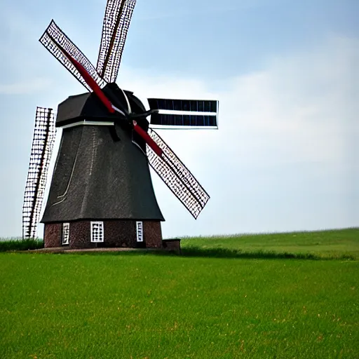 Prompt: dutch windmill