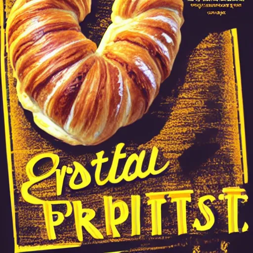 Image similar to croissant propaganda poster