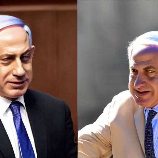 Image similar to benjamin netanyahu with a beard