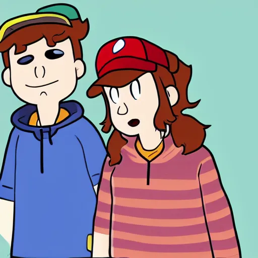 Image similar to mabel and dipper @ from gravity falls