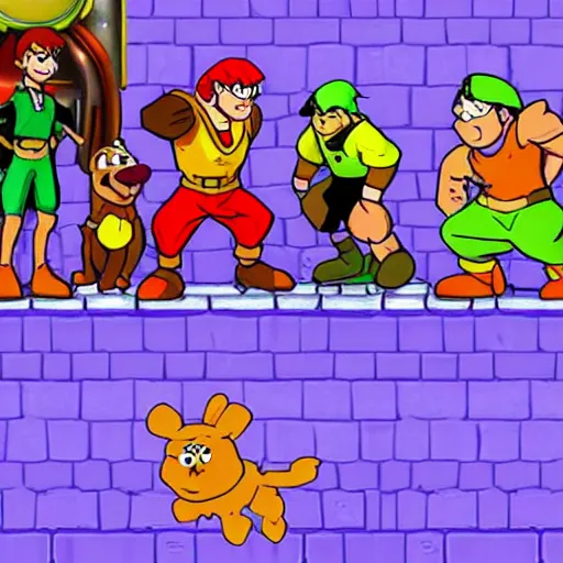 Image similar to scooby doo in super smash bros melee game