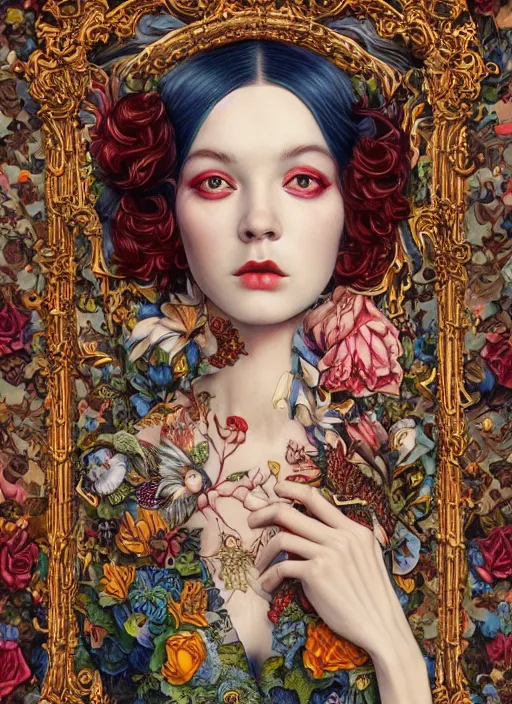 Image similar to fashion portrait :: by Martine Johanna and Chie Yoshii and Casey Weldon :: ornate, dynamic, particulate, rich colors, intricate, harper's bazaar, elegant, highly detailed, centered, artstation, smooth, sharp focus, octane render, 3d