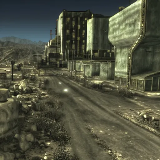 Prompt: a screenshot taken from fallout : new vegas