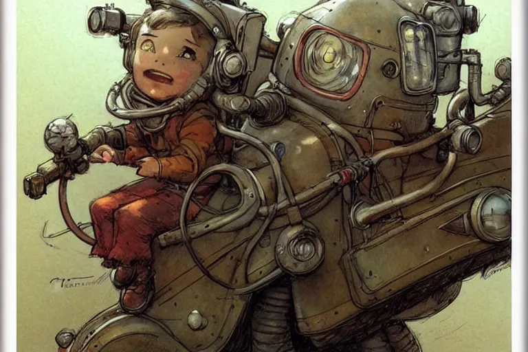 Image similar to adventurer ( ( ( ( ( 1 9 5 0 s retro future robot android robot mouse wagon book layout page. muted colors. ) ) ) ) ) by jean baptiste monge!!!!!!!!!!!!!!!!!!!!!!!!! chrome red