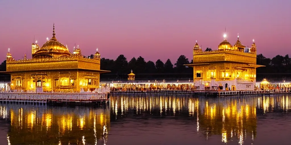 Image similar to a beautiful golden temple in the middle of a lake, cinematic, beautiful lighting and reflections, masterpiece