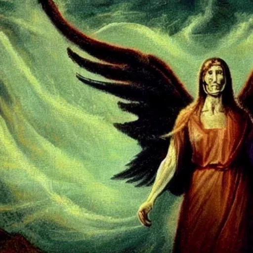 Image similar to how angels really look according to the bible, horror, holy