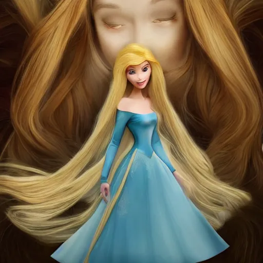 Image similar to disney princess with long blonde hair wearing elegant silk dress yelling at xbox : : weta disney pixar movie still photo : : hi - fructose, decadent highly - detailed digital painting, symmetrical face, golden ratio, octane render, artstation, smooth, sharp focus, artgerm, mucha, loish, wlop