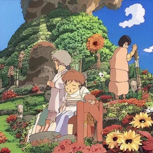 Image similar to a beautiful still from Studio Ghibli