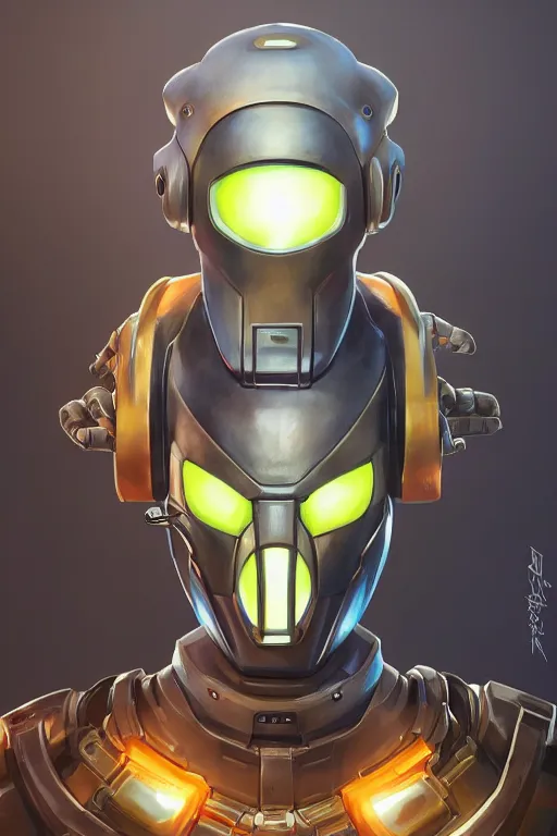 Image similar to epic mask helmet robot ninja portrait stylized as fornite style game design fanart by concept artist gervasio canda, behance hd by jesper ejsing, by rhads, makoto shinkai and lois van baarle, ilya kuvshinov, rossdraws global illumination radiating a glowing aura global illumination ray tracing hdr render in unreal engine 5