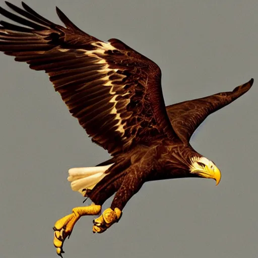Image similar to Eagle made out of lightning