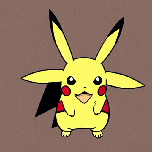 Image similar to pikachu but there is something slightly off, a subtle uncanny change