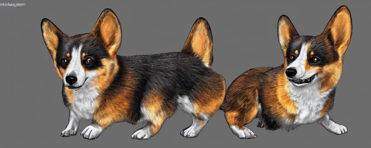 Image similar to galactic corgi, ultra realistic, digital art, concept art