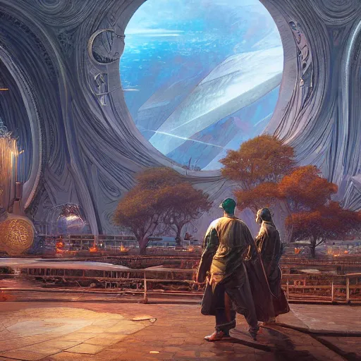 Image similar to cryengine render, by android jones, james christensen, rob gonsalves, syd mead, and john stephens