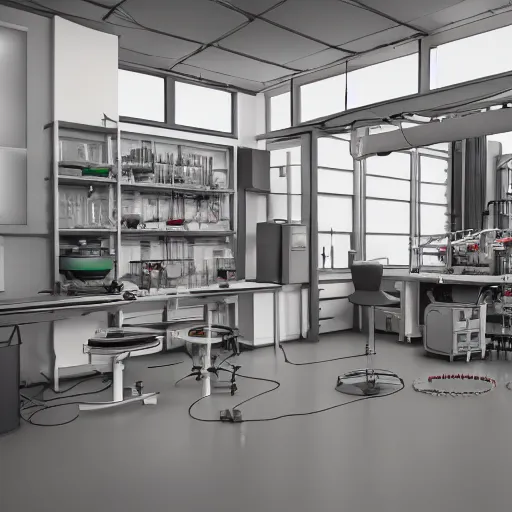 Prompt: 8 k hd detailed octane render of the laboratory of a mad scientist