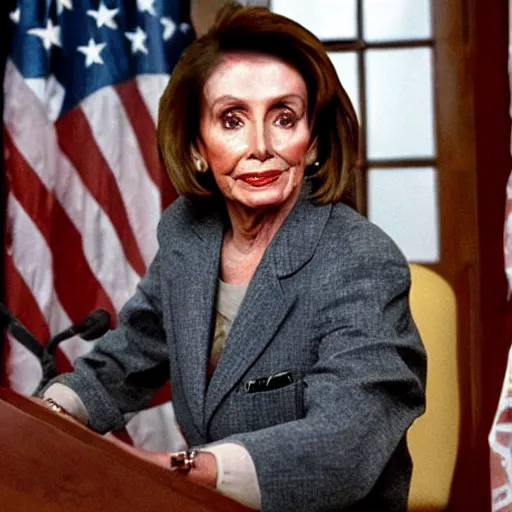 Image similar to nancy pelosi as vigo the carpathian in ghostbusters